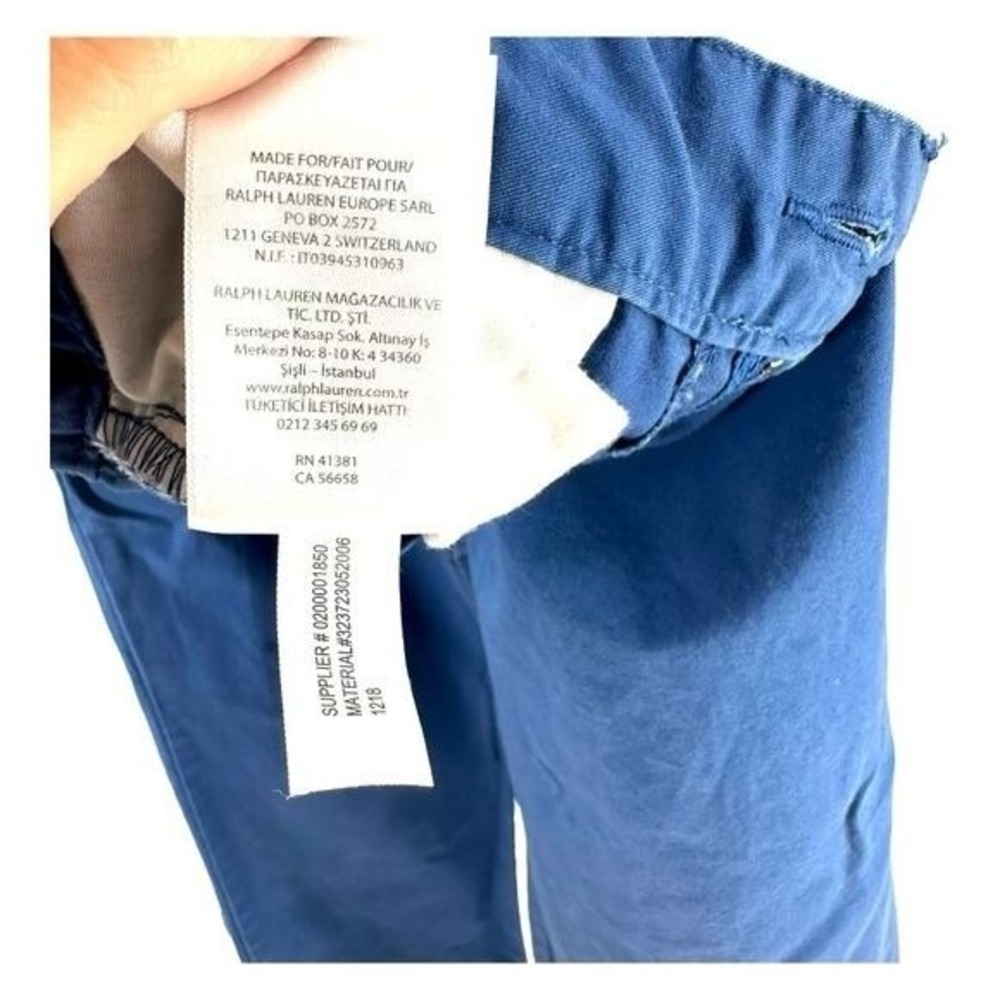 Polo Ralph Lauren Pants Boy's 14 Navy Preppy Chino Casual Holiday - Picture 8 of 8